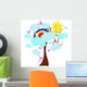 Rainbow Tree Wall Decal