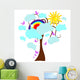 Rainbow Tree Wall Decal