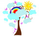 Rainbow Tree Wall Decal