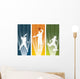 Sport Player Silhouette Banners Wall Decal