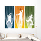Sport Player Silhouette Banners Wall Decal