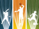Sport Player Silhouette Banners Wall Decal