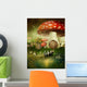 Fairy Toadstool Cottage Wall Decal