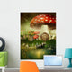 Fairy Toadstool Cottage Wall Decal