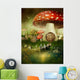 Fairy Toadstool Cottage Wall Decal