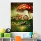 Fairy Toadstool Cottage Wall Decal