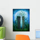 Enchanted Blue Door Garden Wall Decal