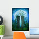 Enchanted Blue Door Garden Wall Decal