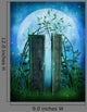 Enchanted Blue Door Garden Wall Decal