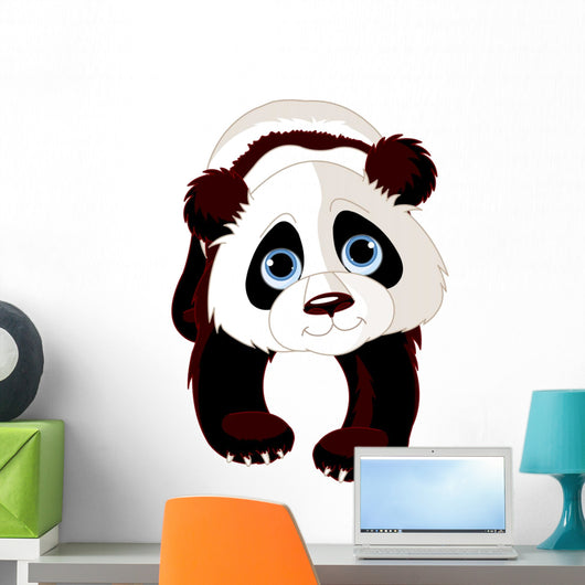 Walking Panda Wall Decal