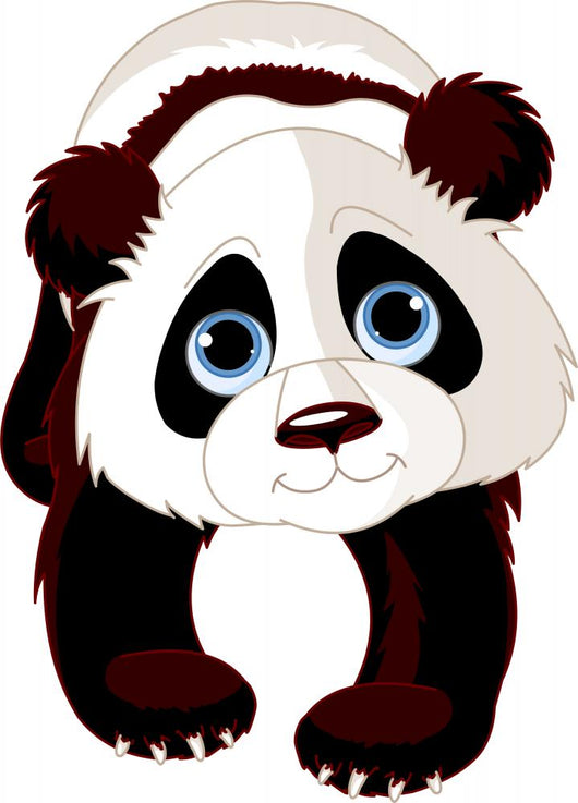Walking Panda Wall Decal