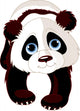 Walking Panda Wall Decal