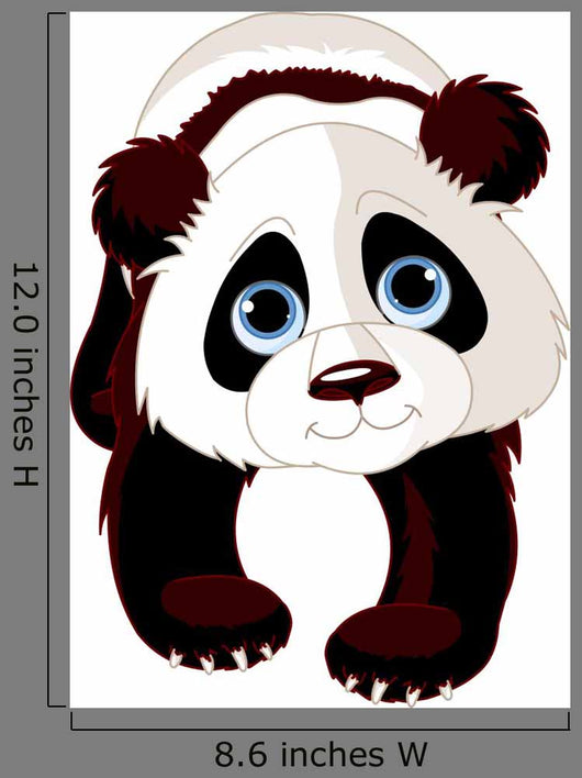 Walking Panda Wall Decal
