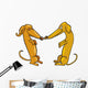 Dachshund Dogs Love Wall Decal