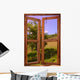 Landscape Seen through Window Wall Decal
