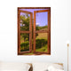 Landscape Seen through Window Wall Decal