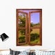 Landscape Seen through Window Wall Decal