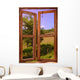 Landscape Seen through Window Wall Decal