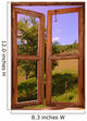 Landscape Seen through Window Wall Decal