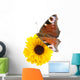Yellow Flower and Butterfly Wall Decal