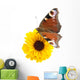 Yellow Flower and Butterfly Wall Decal