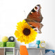 Yellow Flower and Butterfly Wall Decal