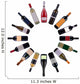 Wine Bottles Vortex over Wall Decal