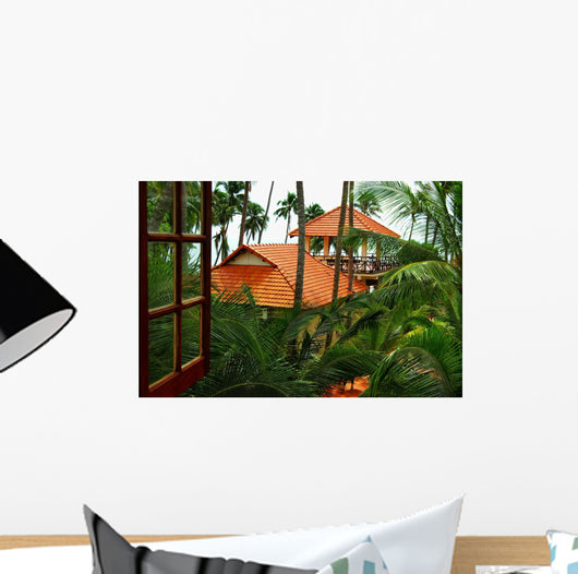 Window Tropics Wall Decal