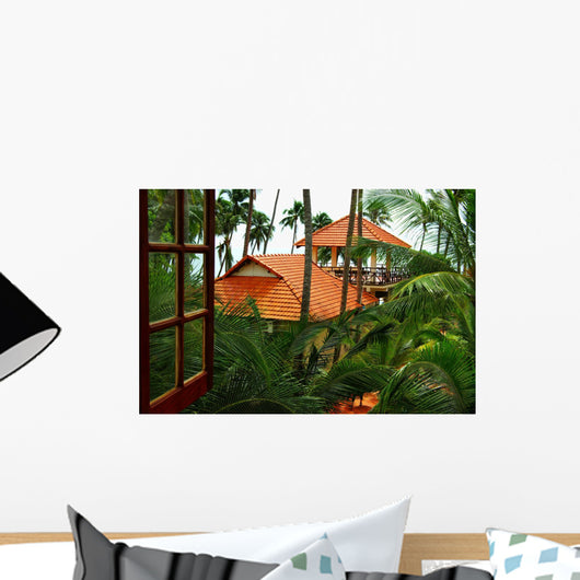 Window Tropics Wall Decal