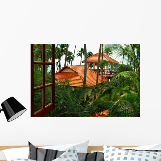 Window Tropics Wall Decal