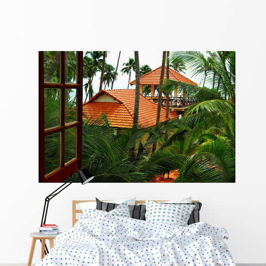 Window Tropics Wall Decal