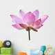Pink Lotus White Wall Decal