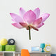 Pink Lotus White Wall Decal