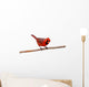 Bright Red Male Cardinal Wall Decal