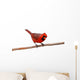 Bright Red Male Cardinal Wall Decal
