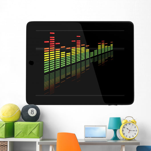 Play Music with Tablet Wall Decal