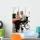 Caregiver Feeding Disabled Woman Wall Decal