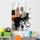 Caregiver Feeding Disabled Woman Wall Decal