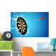 Splashing Dart Board Wall Decal