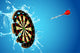 Splashing Dart Board Wall Decal