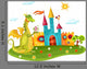 Castle Dragon Wall Decal