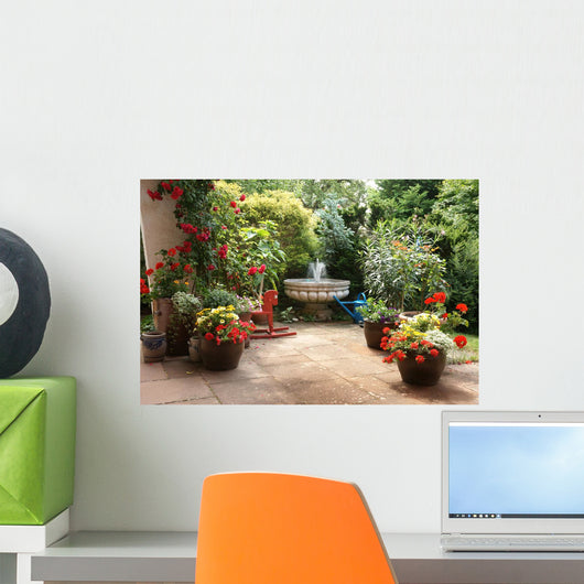 Blumenterrasse Wall Decal