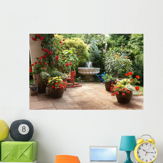 Blumenterrasse Wall Decal