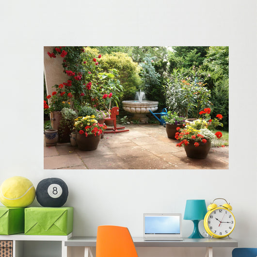 Blumenterrasse Wall Decal