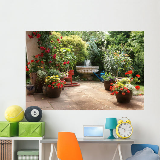 Blumenterrasse Wall Decal