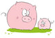 Funny Pig Wall Decal