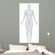 White Female Figure Anatomical Wall Decal