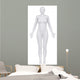 White Female Figure Anatomical Wall Decal