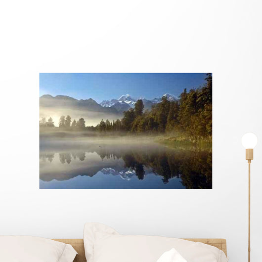 Lake Matheson and Mount Wall Decal