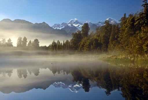 Lake Matheson and Mount Wall Decal
